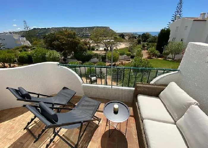 Serenity Bright Flat T3, 2 Terraces Seaview 600m Luz